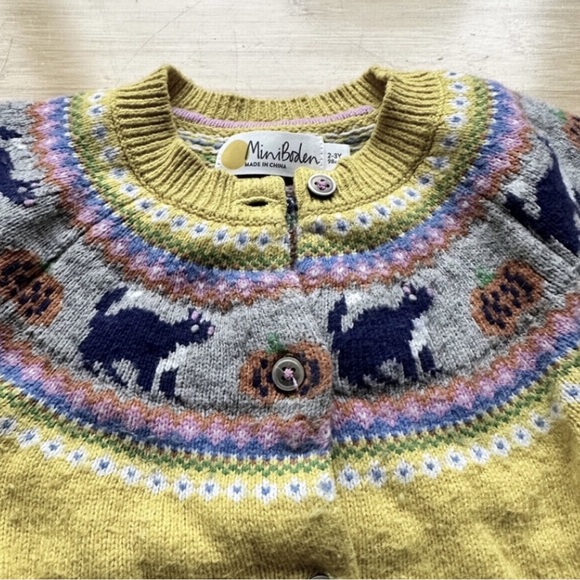 Mini Boden Halloween Cardigan - Picture 2 of 5